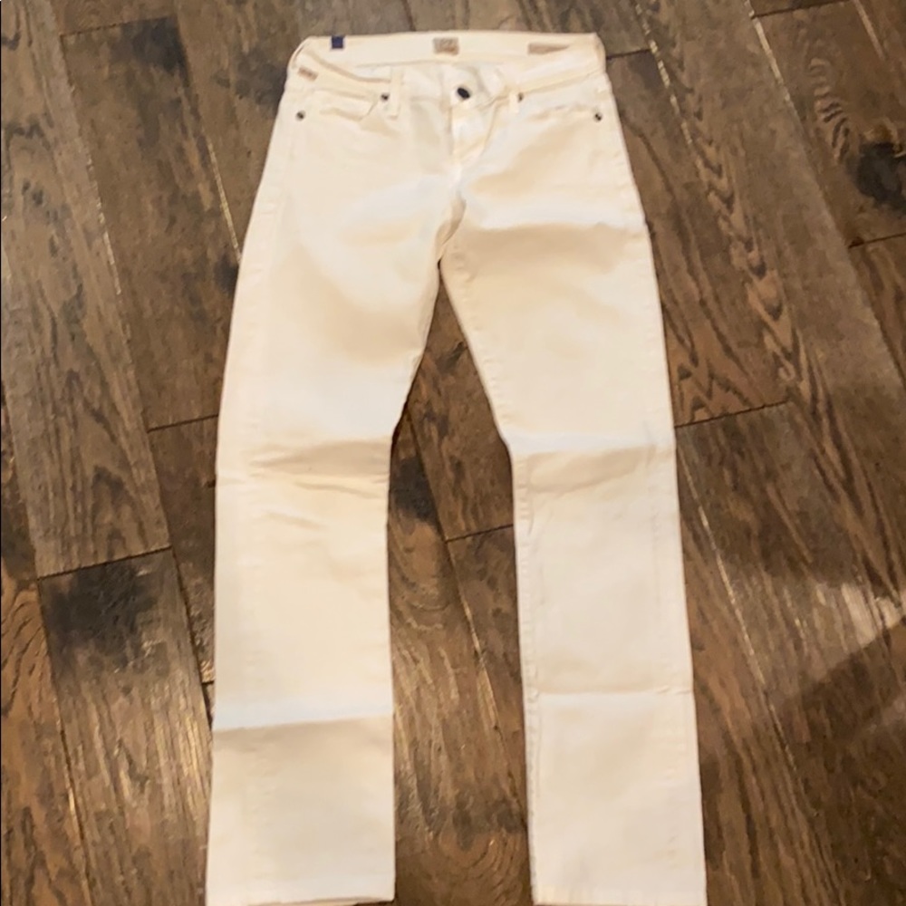 Citizens of Humanity Low Rise White Jeans